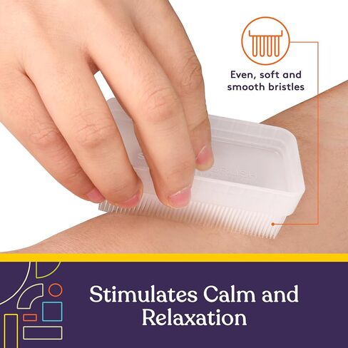 Special Supplies Sensory Brush Therapressure Therapy Brush for Occupational and Sensory Brushing, 3 Pack, Stimulating and Calming Tools for Kids and Adults, Soft Flexible Bristles, Latex Free in Kuwait