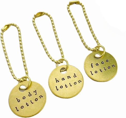 3 Piece Soap Dispenser Labels - Hand, Dish & Lotion Bottle Tag Set - Hand-Stamped Brass or Aluminum, SIlver or Gold Color - Guest Bathroom & Kitchen Organization (Hand, Dish, Lotion (ALUMINUM)) in Saudi Arabia