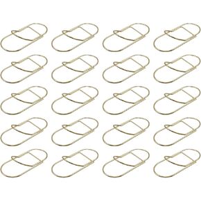 وذمة 20 PCS مقاطع الورق الورقية مشبك مقطع مقطع القلم المعدني دفتر ملاحظات ، كتب ، مجلة ، حافظة ، ورقة ، ذهبية