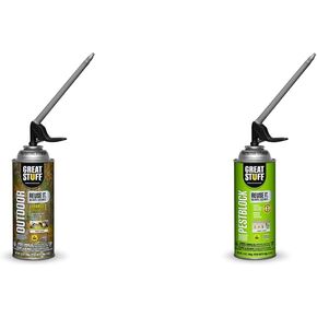 Great Stuff Smart Dispenser Outdoor 12oz, Gray & 99112809 Smart Dispenser Pestblock, Gray, 12 Ounce