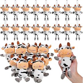 Lewtemi 20 PCS Toy Toy Studged Farm Plush Valentine Heal -Chkin Gift Keyring for Backpack Pass Party Party