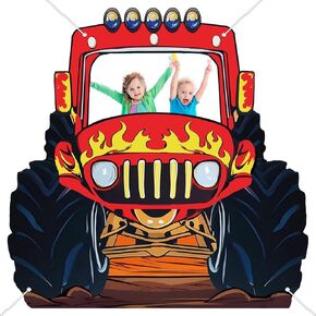 Monster Truck Photo Photo Prots Brops Large Monster Jam Photo Photo Backdrop Decor