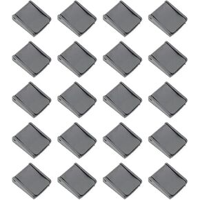 ZYAMY 20PCS Black Lanyard Buckle Plastic Cam Toggle Fastener 25mm/1 inch Belt Luggage Clip Duckbill Buckle For DIY Crafts Backpack Pet Collar Attachment Strap