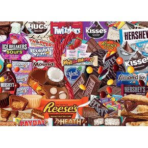 Buffalo Games - Hershey - Hershey Deluxe Collage - Jigsaw Puzzle for Adults - Challenging Puzzle Perfect for Game Nights - Finished Size is 21.25 x 15.00