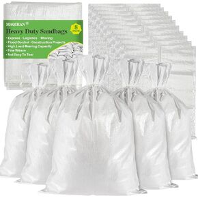White Sandbags for Hurricane Flooding