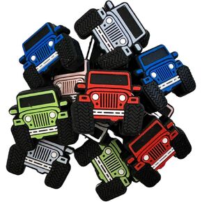 Off Road SUV Silicone Focal Bead Set | 12 Pc Mixed Pack Bikini Tuscadero Pink Bulk Wholesale You’ve Been Ducked Keychain Making Kit Beaded Pen Car Freshie Hanger DIY Grill