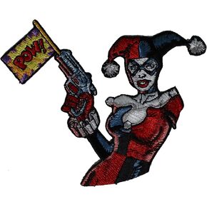 C&D Visionary Application DC Comics Batman Harley Quinn Pow Patch, 3"