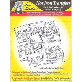 Aunt Martha's Hot Iron Transfers Frisky Scotty