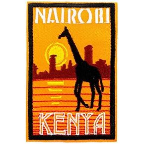 Cute-Patch 3.5'' Into African Embroidered Iron On Patch Wildelife Animals