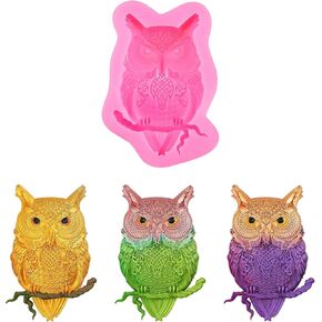 Owl Silicone Mold, 3D Bird Molds for Making DIY Projects with Epoxy Resin or Clay