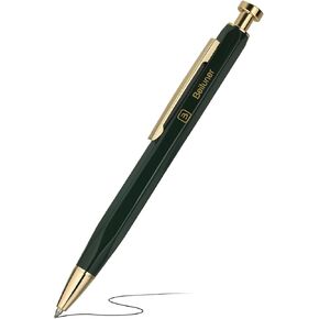 Beiluner 312 Metal Gel Pen 0.5mm ، تصميم سداسي ، ورنيش بيانو أخضر مع لهجات مقصورة على الذهب 24 ألف