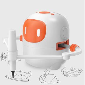 Upgraded Drawing Robot for Kids,Magic Drawing Robot with Cards,Interactive Montessori & Screen-Free Smart Robot Drawing Machine,Creative STEM Toy for 3-10 Aged Chidren Gift（Blue-Black）