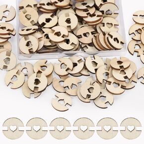أزرار بوم بومس للقبعات ، Benospace 50pcs أزرار مصنوعة يدويًا خشبيًا ، حب زر الفراء بوم بوم ، حارس مرمى التثبيت ملحقات ملابس الخياطة للقلعة ، كبسولات كروشيه.