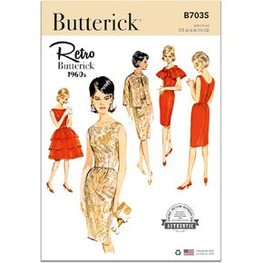 Butterick B7035 نمط الخياطة ، متعدد الألوان