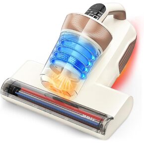 Jimmy Mattress Vacuum Cleaner, Bed Vacuum with UV & Ultrasound, High Heating, Smart Dust Sensor, 15Kpa Powerful Suction, Lightweight, and Deep Clean Dust and Pet Hair in One Go(BX6 Lite, Corded)