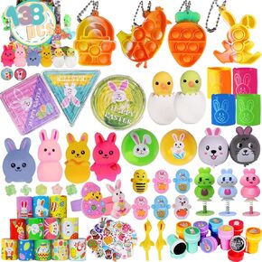 138 PCS Easter Eggs Fulers Toys ، Weaster Party Favors ، Basket Basket Easter Eggs Follers للأطفال الصغار جوائز Hunt