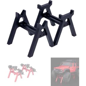 RC Workbench Display Stand,Car Work Stand Repair Workstation for 1/18 1/24 TRX4M SCX24 AX24 FCX24 UTB18 Simulation Static Display Jack Maintenance Scene(Silver)