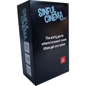 ANGIEHAIE Sinful Cinema 2nd Edition - Party Card Game - Parody Title for Your Favorite Films, 300 Cards, 4+ Players