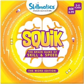 Skillmatics Squik - The Word Edition | لعبة بطاقة الرسائل لتحسين المفردات ، وتشجيع القراءة وزيادة الذاكرة | متعة لجميع أفراد الأسرة | الأعمار 6-99