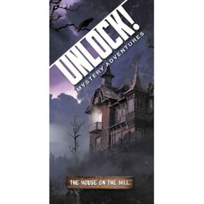 Unlock! The House on the Hill Card Game - Cooperative Tabletop Escape Room Experience! Fun Family Game for Kids & Adults, Ages 10+, 1-6 Players, 60 Min Playtime, Made by Space Cowboys
