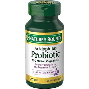 Nature's Bounty أسيدوفيلوس بروبيوتيك، مكمل بروبيوتيك يومي، 01 عبوة، 100 قرص...
