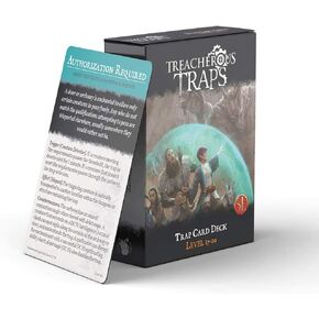 Dungeons and Dragons 5th edition redit of Cards - Deck Streacherous Trap: LVL 17-20 by Nord Games - 50 بطاقات - ألعاب للبالغين والأطفال - كتب DND - إكسسوارات الألعاب - متوافقة مع D&D 5E