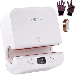 HTVRONT Auto Tumbler Heat Press Machine - Mug Heat Press Heat Up Fast & Even, Professional Tumbler Press High-Security for 10-30oz Sublimation Tumblers, Cups, Glasses and Mugs, White
