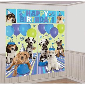 زخرفة مشهد الجراء المحببة للحفلات ، البلاستيك ، 6 '، حزمة 5 in Kuwait