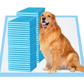 Bulubaky Super Extorbent & Leak-Problaring 6 طبقات من وسادات PET PET تدريب الكلب ، XXL 28 "x34" إضافية كبيرة على منصات الجرو الجاف الجاف السري