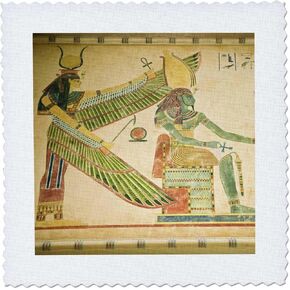 3dRose qs_71587_2 UAE, Dubai, Ibn Battuta Mall, Egyptian Mall Area-AS44WBI0263-Walter Bibikow-Quilt Square, 6 by 6-Inch