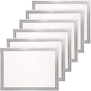 Certificate Paper 8.5 x 11 Inches, 100-Pack Diploma Paper, Letter Size, Blank, Blue Borders