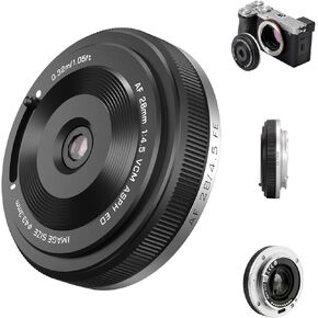 VILTROX AF 28mm F4.5 f/4.5 FE Lens for Sony E Mount, Wide-Angle Full-Frame Auto Focus Lens Compatible with Sony E-Mount Cameras a7C a7SIII a7III a7RIII FX3 ZV-E10 a6700 a6600 a6400