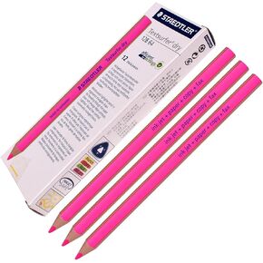 Staedtler Textsurfer Dry Highlighter Pencil 128 64 Drawing لكتابة الحبر الرسم ، ورق ، نسخ ، فاكس (حزمة 12 ورديًا)