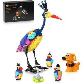 Kevin Birds and Dug Dog Building Blocks, with Three Mini Birds Set Compatible with Lego 100 Celebration 'Up' House Set 43217 Toy Kits, for Kids, Adults, Movie Fans