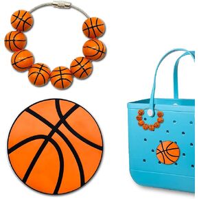 2Pcs Sport Charms for Beach Bag, Bogg Bag Accessories Charms Compatible with Beach Bag Original All Models, Insert Decorations for Simple Modern Handbag Beach Tote Bags