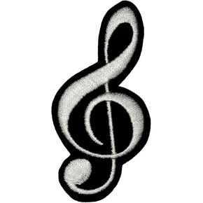 G-Clef Music Note Symbome DIY Hossedique Sewered Sew Sew On Patch MN-02
