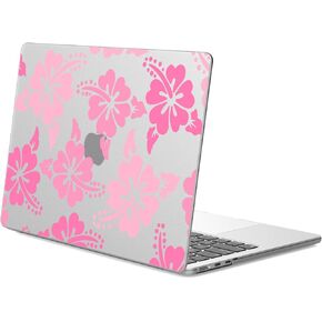 JOYLAND Plastic Hard Shell Case Compatible with 14 Inch MacBook Pro A2442/A2779 M2/A2918/A2992 M3, Hibiscus Flower Printed Frosted Matte Laptop Cover for Women Girls, 14 Inch in Kuwait
