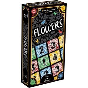 Actarus Flowers Card Game - Fast-Paced Color-Matching Strategy Game, Easy to Learn, Fun Family Game for Kids & Adults, Ages 7+, 1-4 Players, 20 Minute Playtime, Made