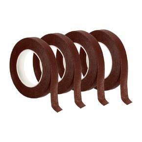 PATIKIL 30 Yard Floral Tapes, 4 Pack Florist Tape Crepe Paper Flowers Bouquets Tapes Waterproof for Flower Stem Wrapping, Red Brown (27 Meters)