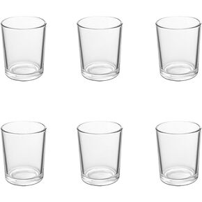 72pcs Clear Glass Tea Light Holders - Votive Candle Holders Bulk for Weddings Events - Glass Votives for Wedding Centerpieces, Christmas, Thanksgiving - Candle Accessories Decor (72, Clear)
