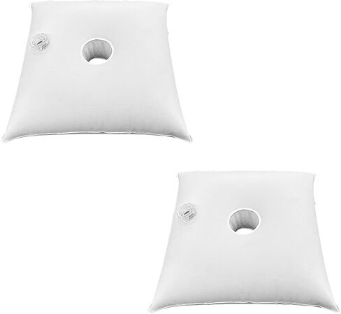 Water Weight Bags for Balloon Column Stand and Balloon Arch Kit, Balloon Weights Pack of 2, Square Thickened Heavy Water Bag, Assemble Fillable Base for Party Supplies (Each 16 lbs White) in Saudi Arabia