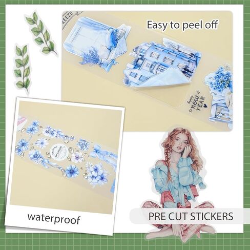 Snycler Pre-Cut Bumper Harvest Themed PET Washi Tapes - Vintage Aesthetic Tape Stickers for Journaling, Scrapbooking, Junk Journals, Crafts, Planners - 4 Rolls in Kuwait