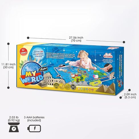 أفضل تعلم I -تعديل طاولتي الدورية - لعبة تربوية تفاعلية للتعليم لتعلم عناصر للأطفال الذين تتراوح أعمارهم بين 5 و 12 عامًا | هدية عيد ميلاد الأولاد والبنات in Kuwait