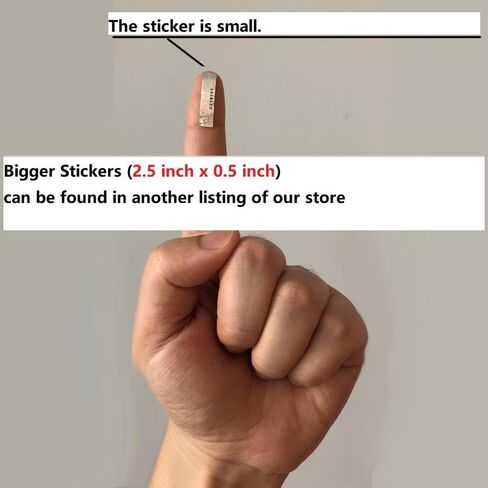 ملصقات التلاعب الواضحة تلميحات الهولوغرام مع أرقام متتابعة فريدة ، 1 '× 0.24' '(126) in Kuwait