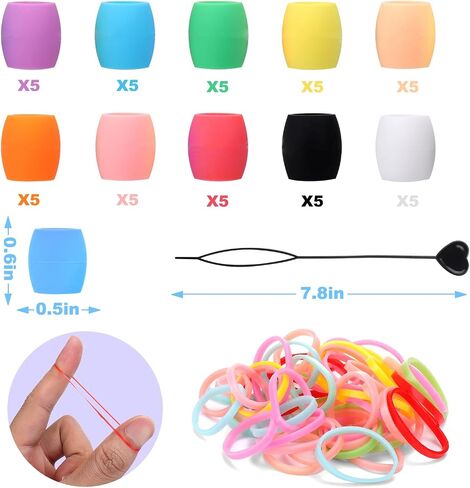 Silicone Hair Beads for Kids Girls,Silicone Beads for Hair Braids,Small in Saudi Arabia