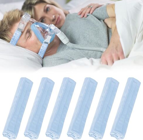 6 Pack Satin CPAP Strap Covers, Universal CPAP Strap Cushions, Comfort CPAP Mask Cushions fit Most CPAP Mask and Headgear can Reducing Red Marks and Pressure Soft Fabric CPAP Cushions for Mask(Pink) in Kuwait