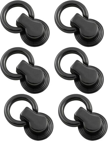 youliang 6pcs Chicago Stud Scure مسمار برشام مع دقة دقة أسود لحقيبة جلدية وسوار in Kuwait