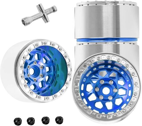RC الألومنيوم 2.2in العجلات إطارات عجلة Beadlock Beadlock لـ 1/10 SCX10 90046 AX103007 SCX10 II SCX10 III TRX6 GEN7 8 D90 VS4-10 MST in Saudi Arabia