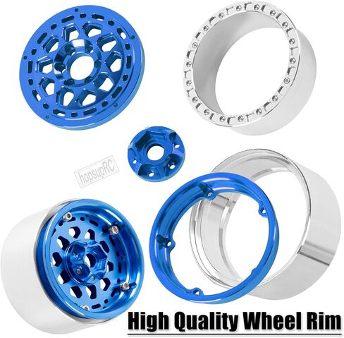 RC الألومنيوم 2.2in العجلات إطارات عجلة Beadlock Beadlock لـ 1/10 SCX10 90046 AX103007 SCX10 II SCX10 III TRX6 GEN7 8 D90 VS4-10 MST in Saudi Arabia