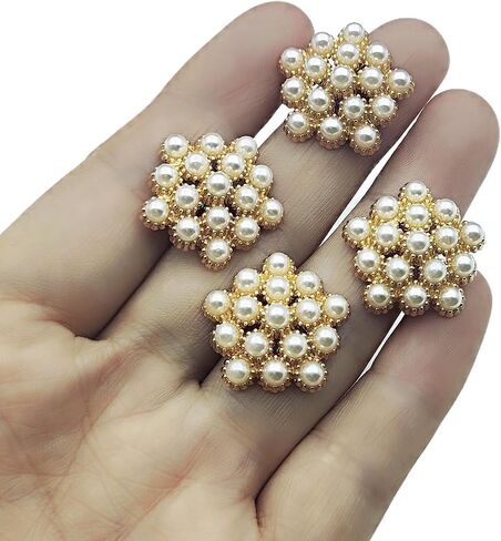 5pcs أزرار زهرة حجر الراين ، زخارف الظهر مسطحة خياطة على أزرار للحرف اليدوية ، وأحذية الأكياس زخرفة ، 31 × 30 مم ، أخضر in Kuwait